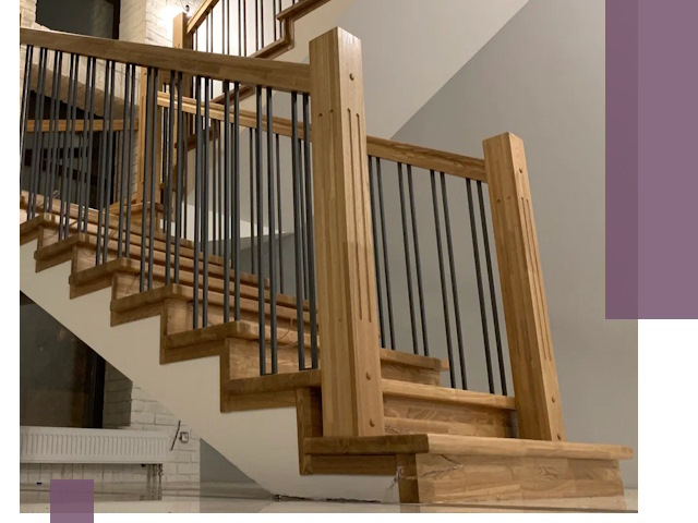 Реставрация деревянных и металлических лестниц в Гагарине