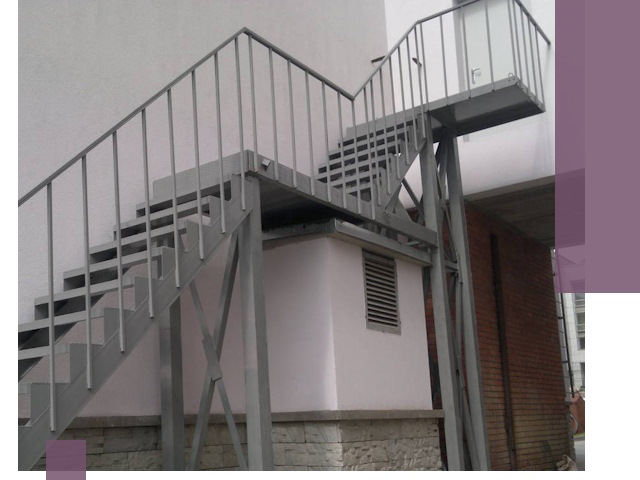 Монтаж пожарных лестниц под ключ в Гагарине с гарантией качества