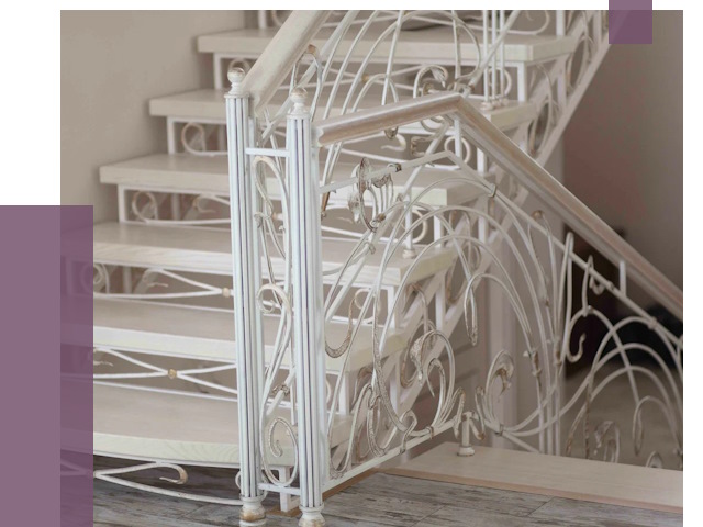 Изготовление кованых лестниц на заказ в Гагарине от 88434 руб. | ПРОЛЁТ-Ггр