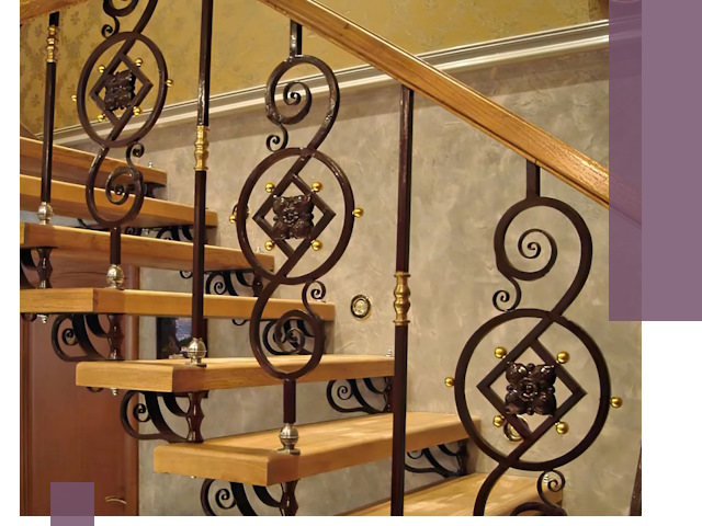 Изготовление кованых лестниц под ключ в Гагарине