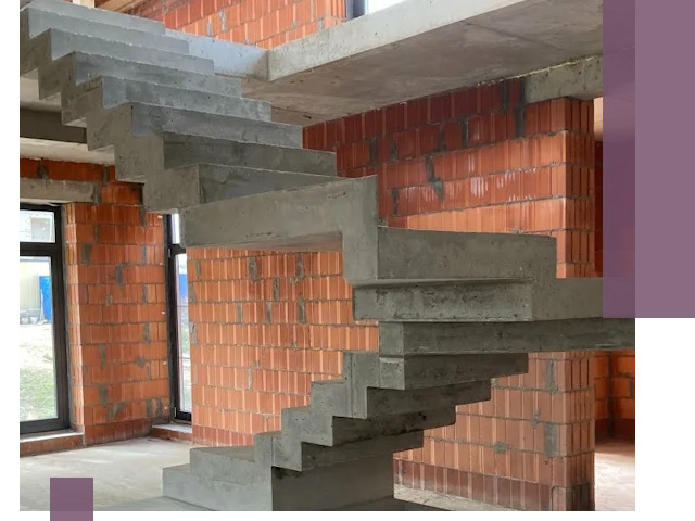 Изготовление бетонных лестниц под ключ в Гагарине