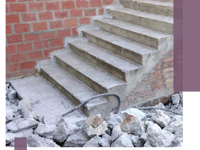 Демонтаж бетонных лестниц в Гагарине: быстро и безопасно