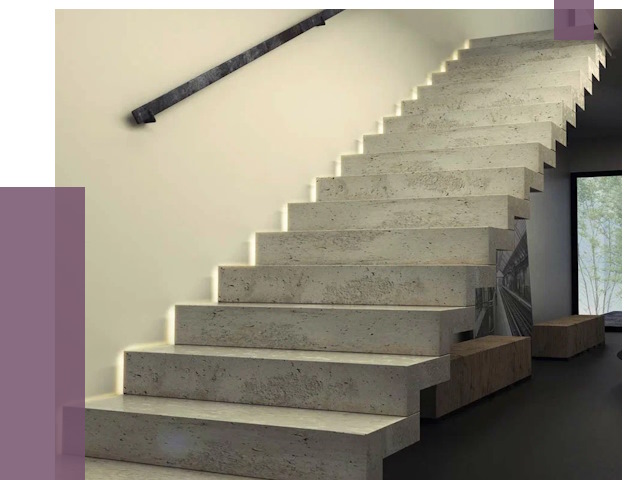 Облицовка бетонных лестниц в Гагарине от 4682 руб/м2 
