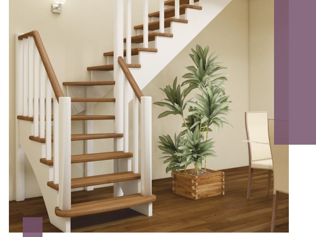 Г-образные лестницы под ключ в Гагарине — изготовление и монтаж