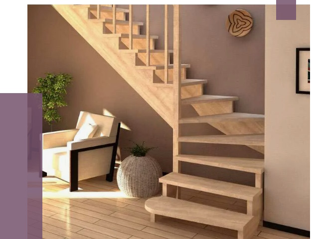 Изготовление Г-образных лестниц в Гагарине от 19247 руб. 