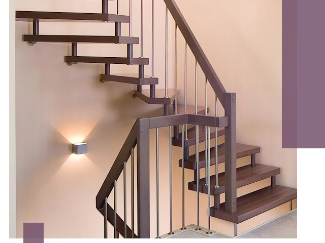 Изготовление лестниц на больцах в Гагарине под ключ