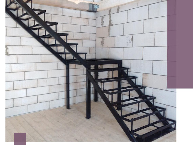 Лестницы на металлокаркасе под ключ в Гагарине — изготовление и монтаж