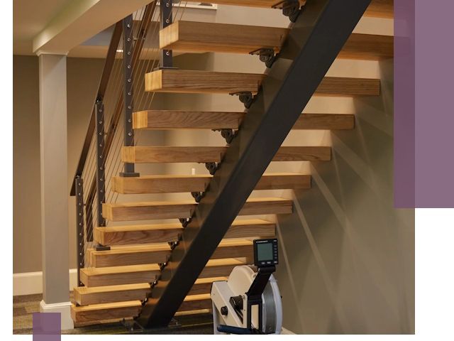 Лестницы на монокосоурах под ключ в Гагарине - изготовление и монтаж