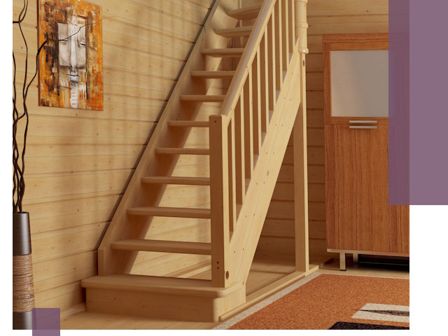 Лестницы эконом класса под ключ в Гагарине — недорого и быстро