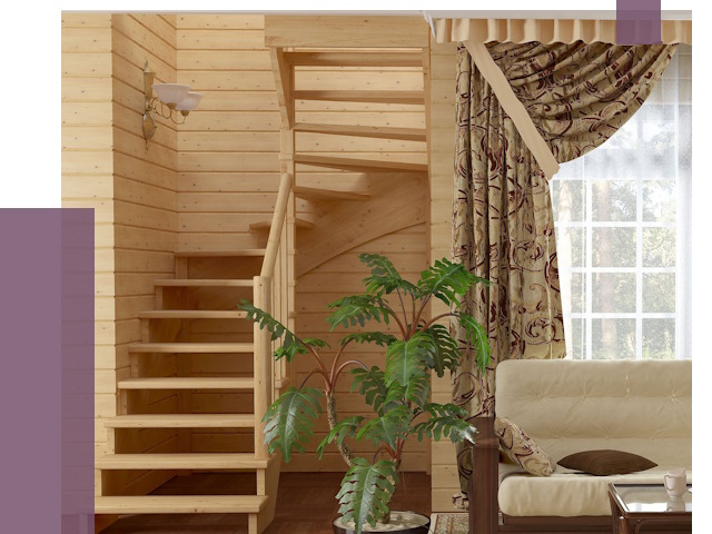 Лестницы для дачи в Гагарине от 77250 руб.  | ПРОЛЁТ-Ггр