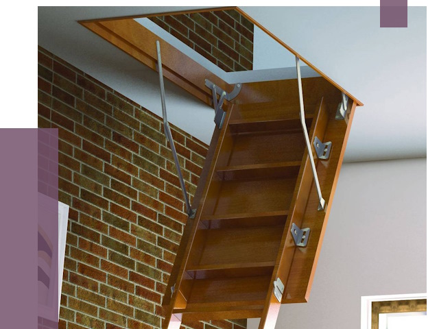 Установка чердачной лестницы в Гагарине от 7959 руб. | ПРОЛЁТ-Ггр