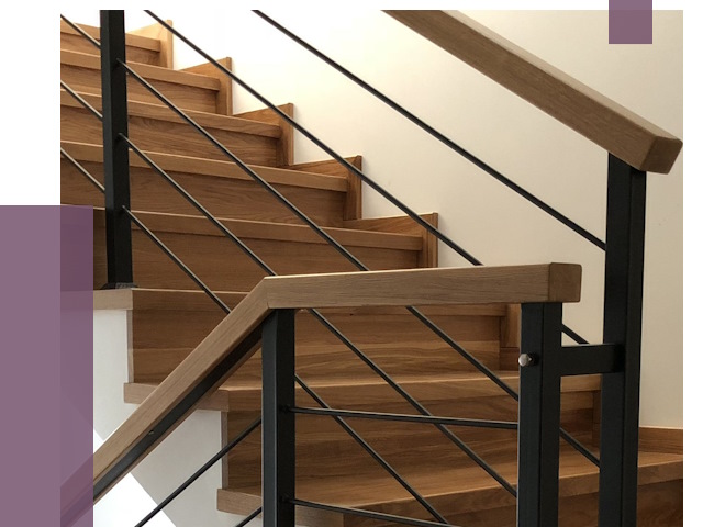 Обшивка металлической лестницы деревом в Гагарине от 4422 руб. 
