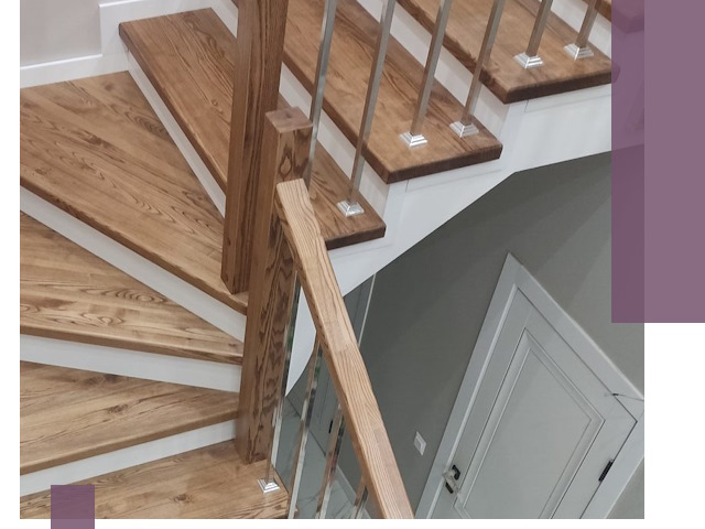 Обшивка металлических лестниц под ключ в Гагарине