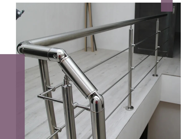 Перила из нержавеющей стали в Гагарине от 9156 руб. под ключ | ПРОЛЁТ-Ггр