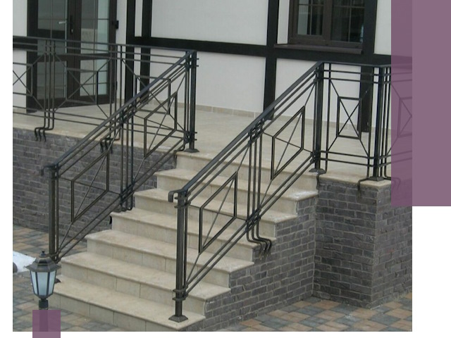 Перила для крыльца в Гагарине — монтаж, изготовление и установка