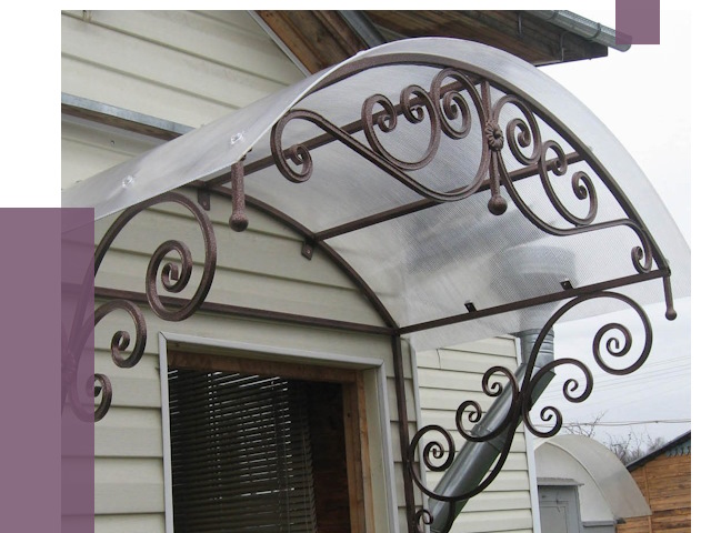 Изготовление козырьков в Гагарине от 7491 руб. — заказать | ПРОЛЁТ-Ггр