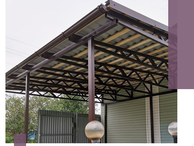 Навесы под ключ в Гагарине: изготовление, монтаж и гарантия