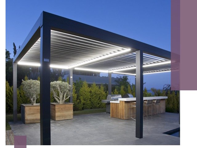 Навесы отдельно стоящие под ключ в Гагарине из металла и поликарбоната