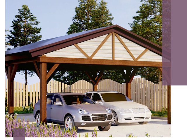 Навесы для автомобиля в Гагарине — изготовление и монтаж