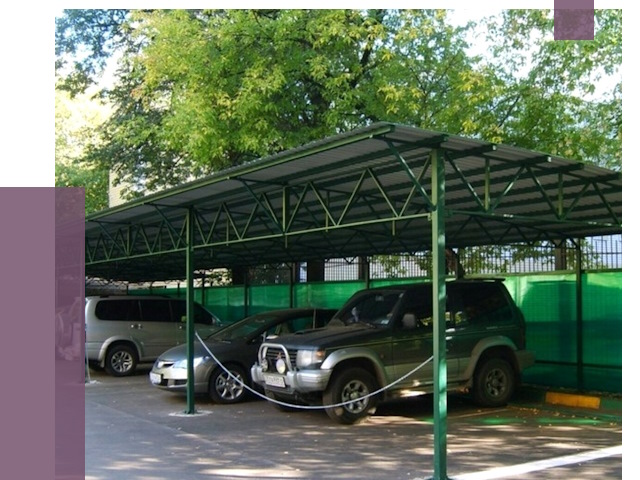 Навесы для парковки в Гагарине от 81671 руб. заказать | ПРОЛЁТ-Ггр
