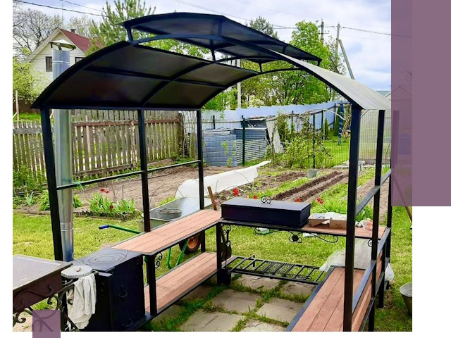 Навесы для барбекю в Гагарине: изготовление, монтаж и демонтаж