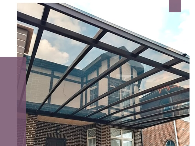 Навесы из поликарбоната в Гагарине от 8760 руб. под ключ — ПРОЛЁТ-Ггр