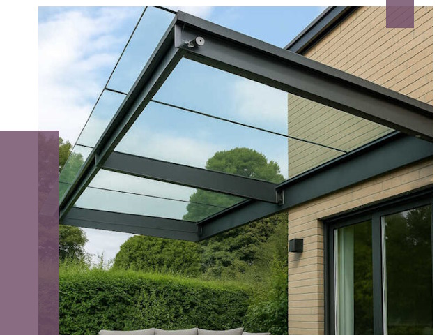 Стеклянные навесы и козырьки в Гагарине от 12485 руб.