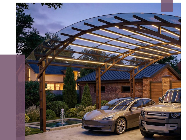 Металлические навесы в Гагарине от 12901 руб. под ключ — ПРОЛЁТ-Ггр