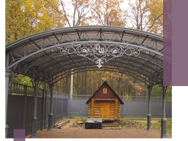 Кованые навесы премиум-класса под заказ в Гагарине