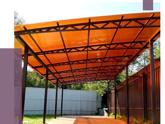 Односкатные навесы под ключ в Гагарине от 13369 руб. 