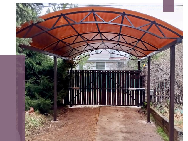 Арочные навесы в Гагарине от 12953 руб. — изготовление и монтаж | ПРОЛЁТ-Ггр