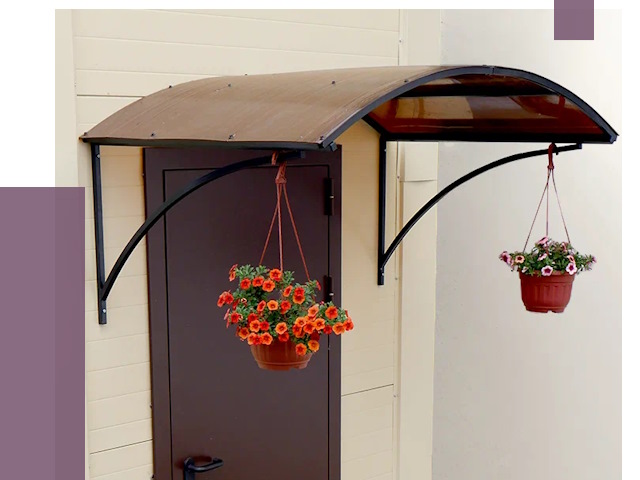 Козырьки над входом в Гагарине от 15086 руб.  | ПРОЛЁТ-Ггр