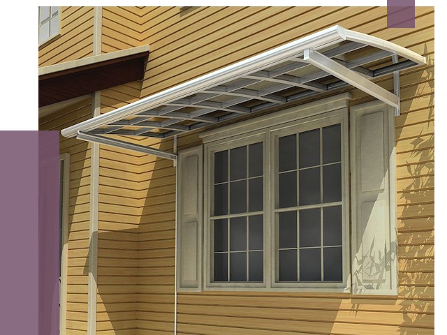 Козырьки над окнами в Гагарине от 7751 руб. — монтаж, покупки | ПРОЛЁТ-Ггр