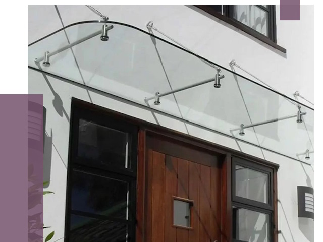 Стеклянные козырьки в Гагарине от 19247 руб. | ПРОЛЁТ-Ггр