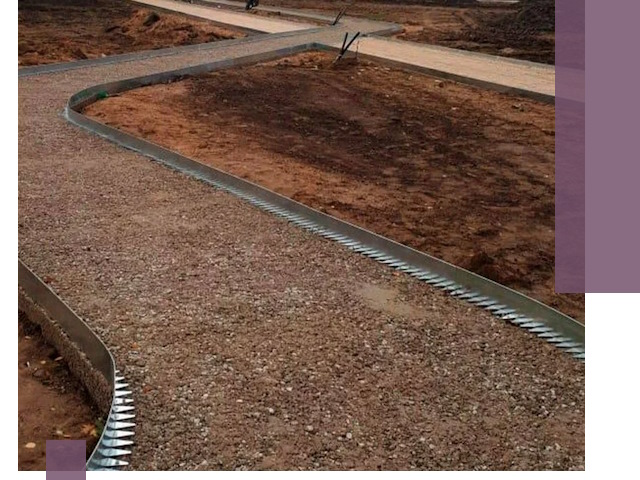 Металлические бордюры под ключ в Гагарине — изготовление и монтаж