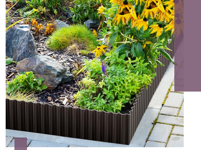 Металлические бордюры для клумб в Гагарине — производство и монтаж